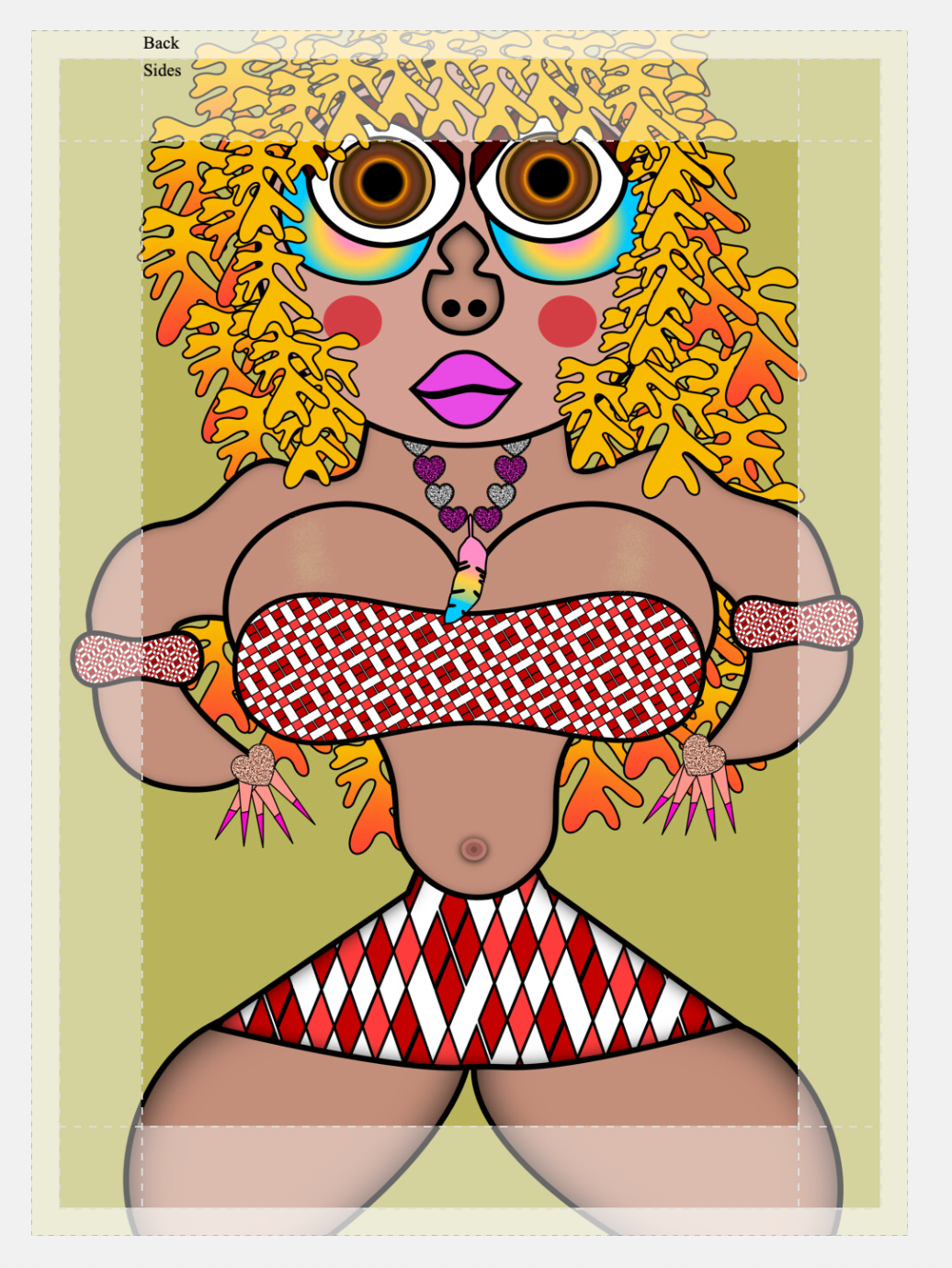 Helter Skelter Babe Canvas Print