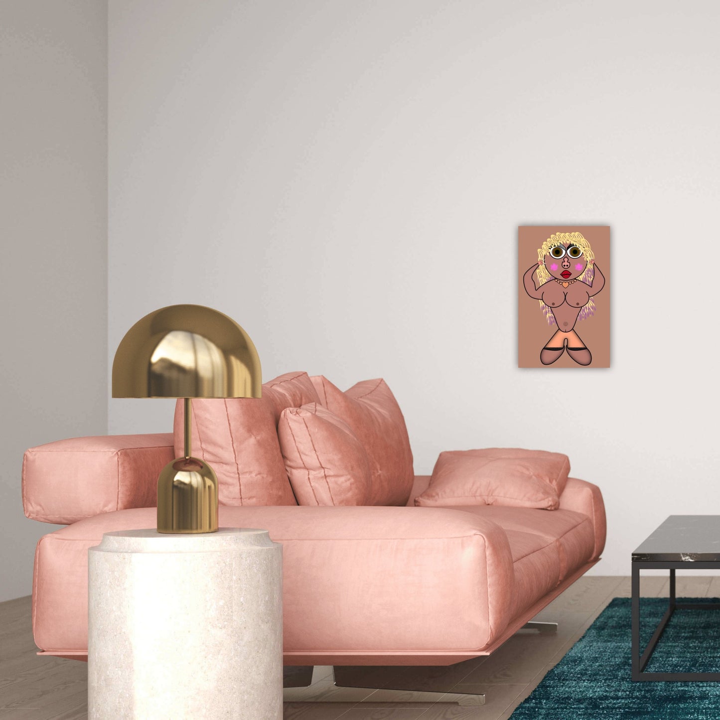 Boring Babe Metal Print