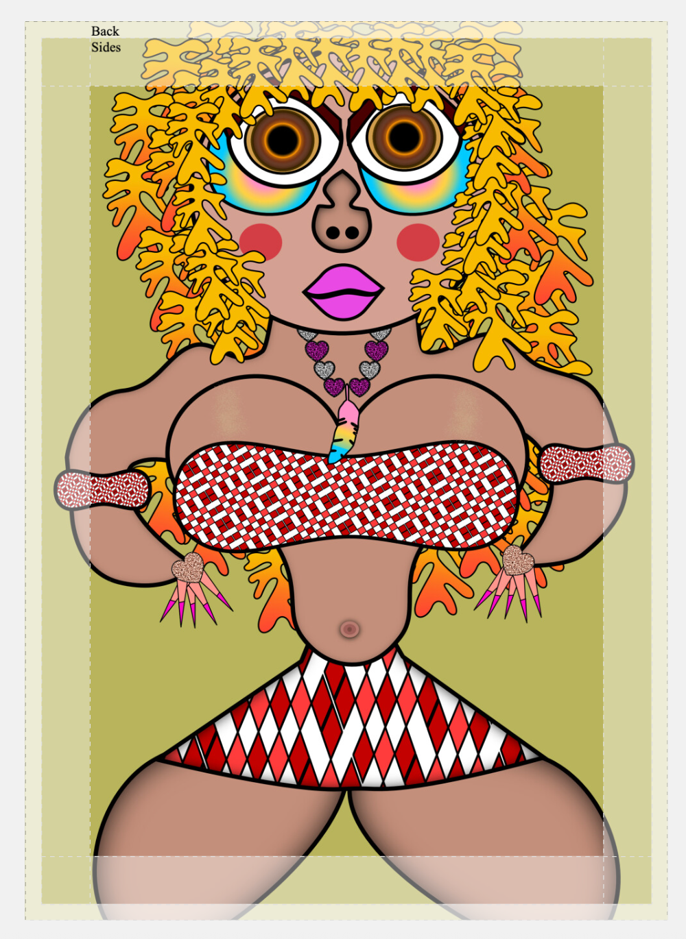 Helter Skelter Babe Canvas Print