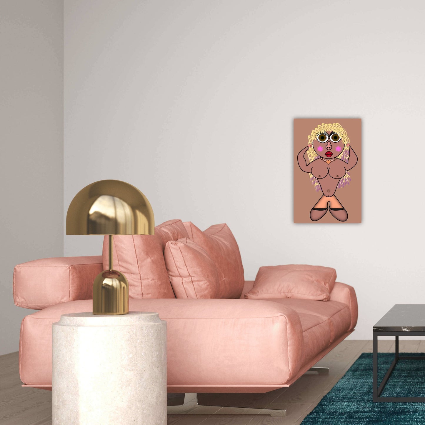 Boring Babe Metal Print