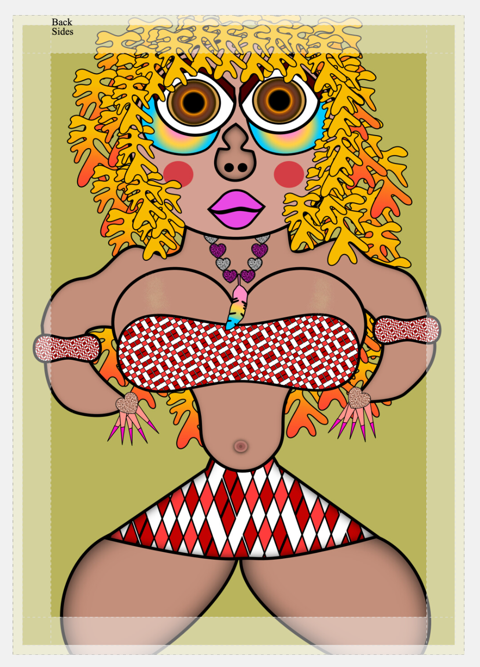 Helter Skelter Babe Canvas Print