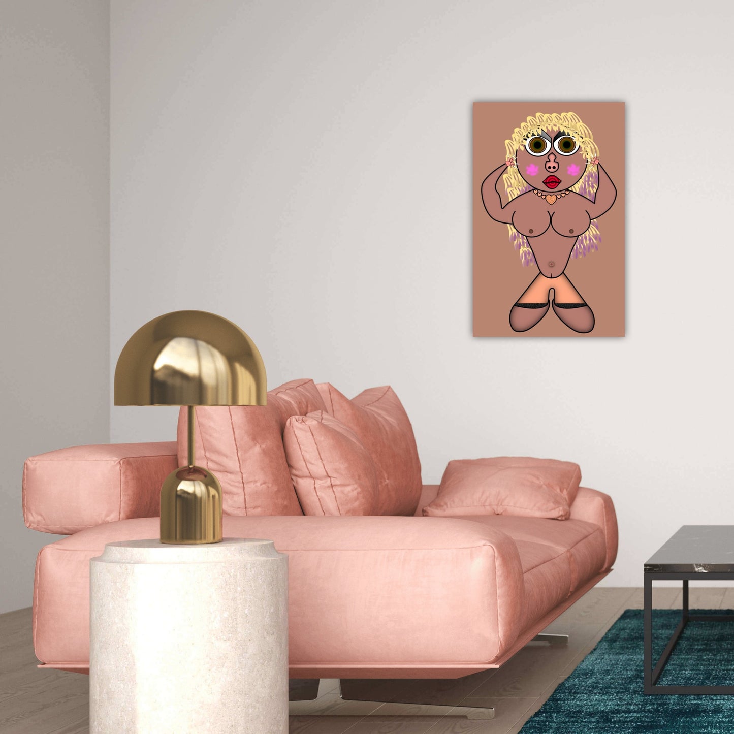 Boring Babe Metal Print