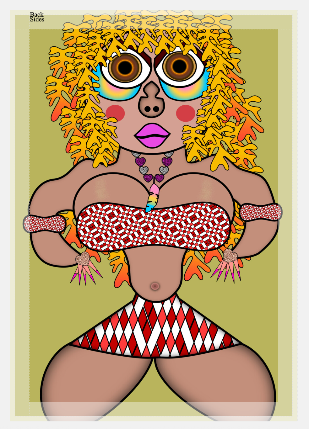 Helter Skelter Babe Canvas Print
