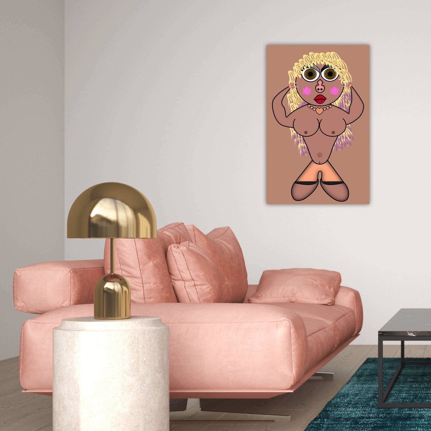 Boring Babe Metal Print