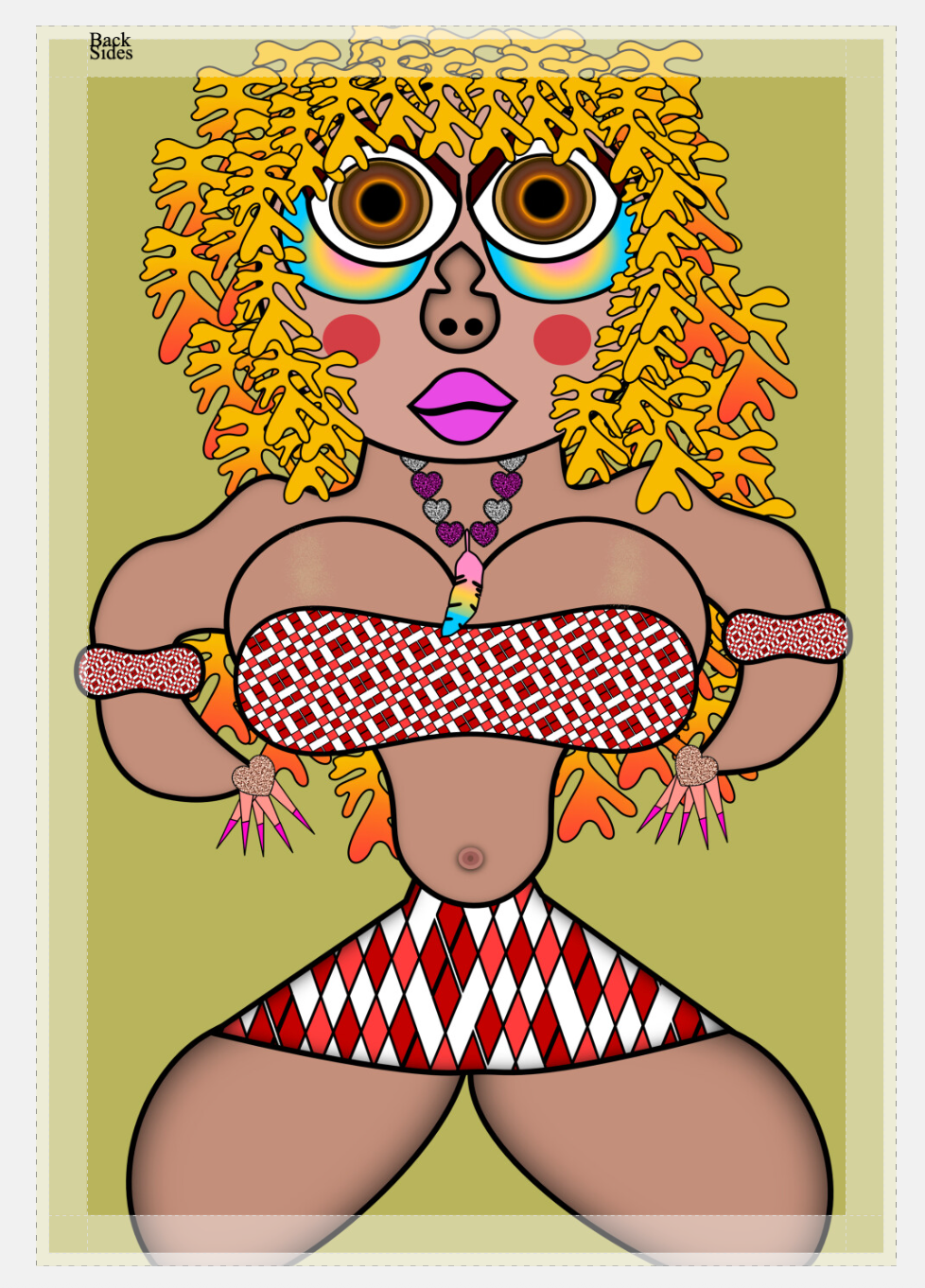 Helter Skelter Babe Canvas Print
