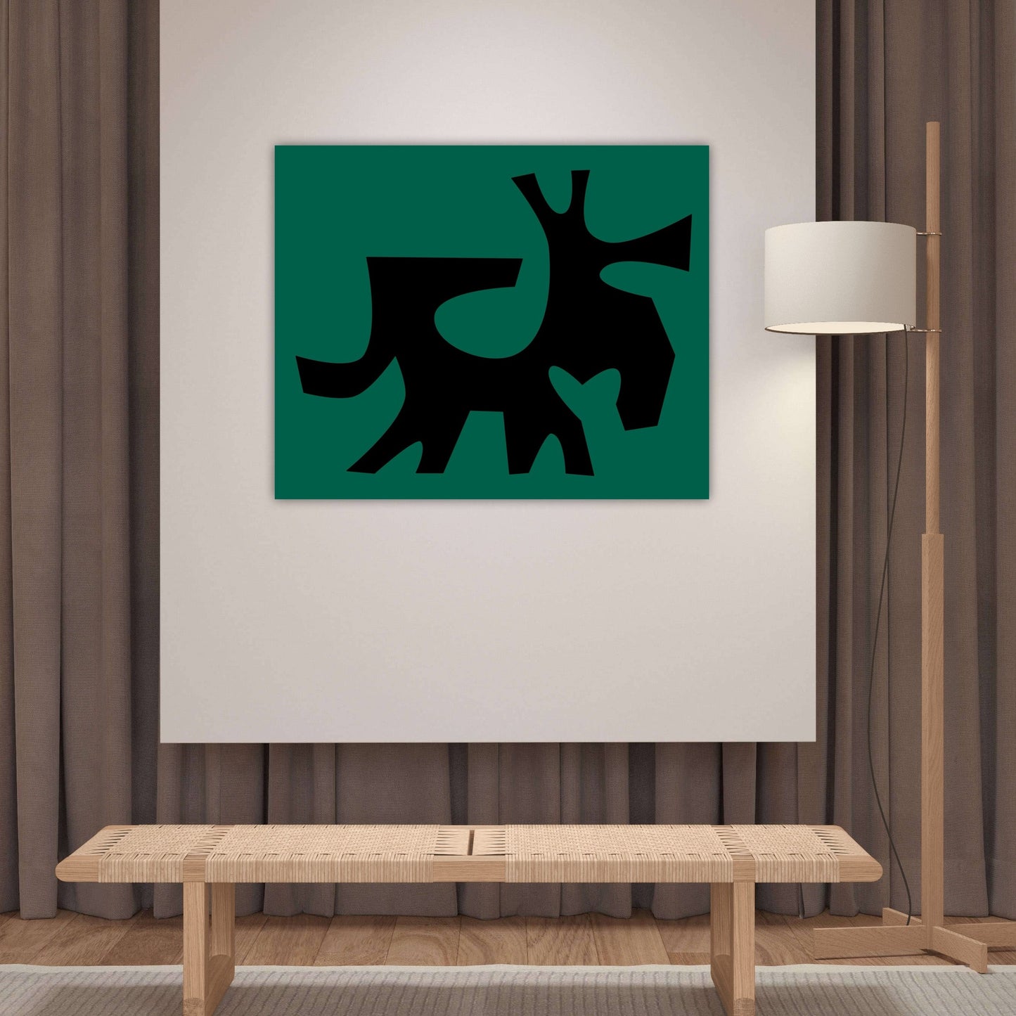 Shadows Peel and Stick Print
