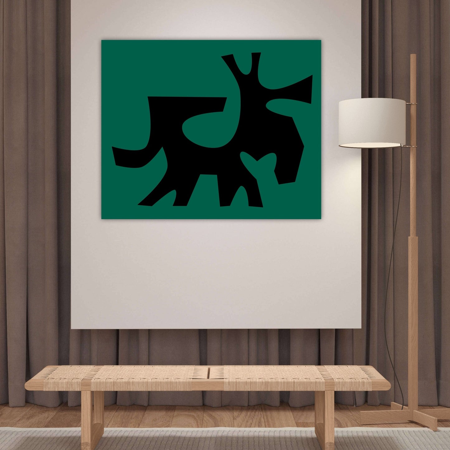 Shadows Peel and Stick Print