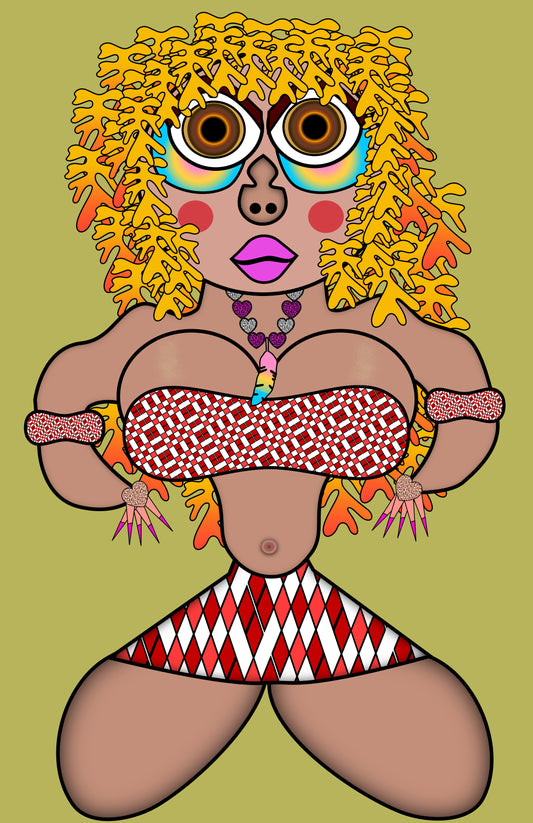 Helter Skelter Babe Canvas Print