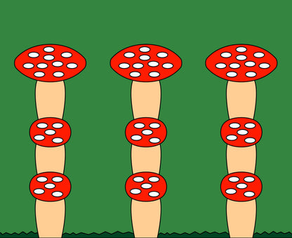 Amanita Muscaria Peel and Stick Print